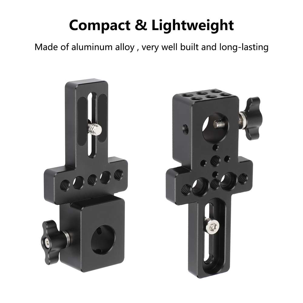 CAMVATE Cheese-Style Camera Mounting Plate with 1/4"-20 and 3/8"-16 Threads