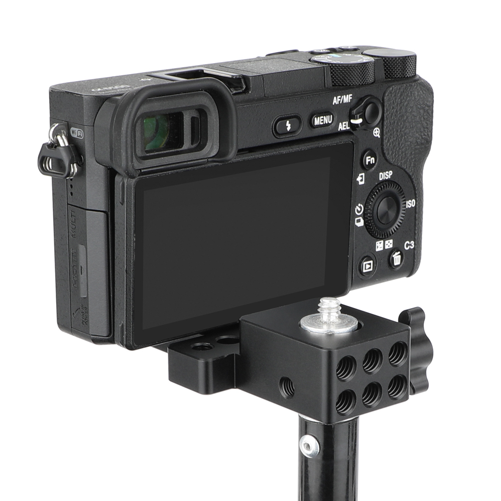 CAMVATE Cheese-Style Camera Mounting Plate with 1/4"-20 and 3/8"-16 Threads