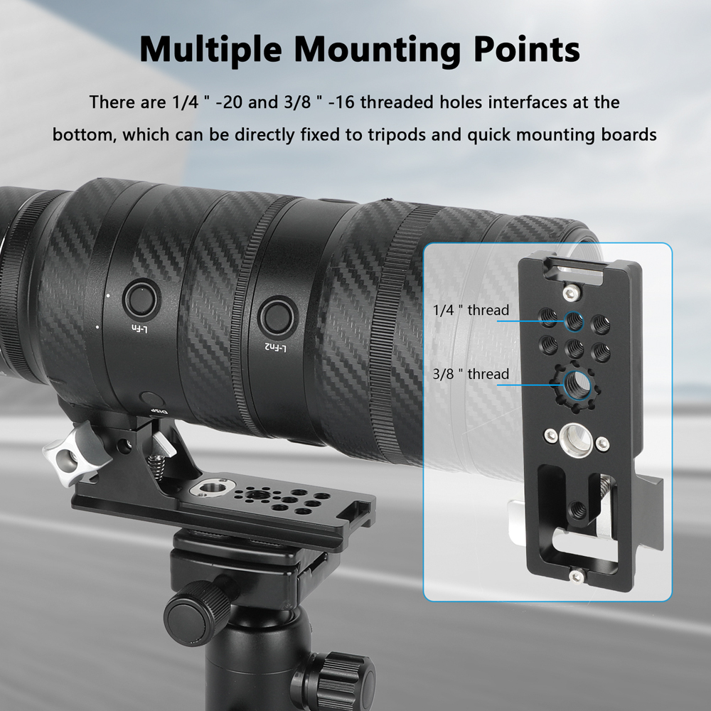 CAMVATE Lens Support 15mm Rod Clamp Rail Block for DSLR Rig Rod Support Rail System