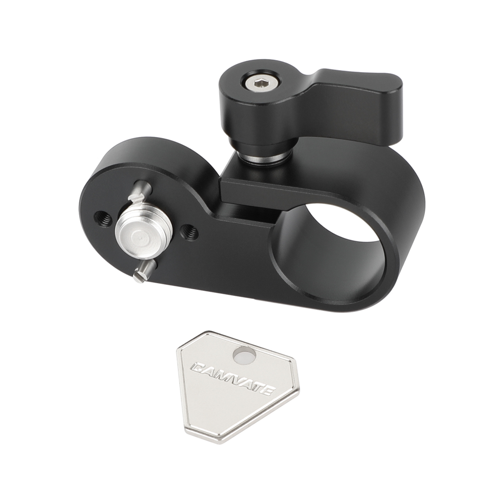 CAMVATE 1/4"-20 Male Anti-Twist to 15mm Single Rod Bracket