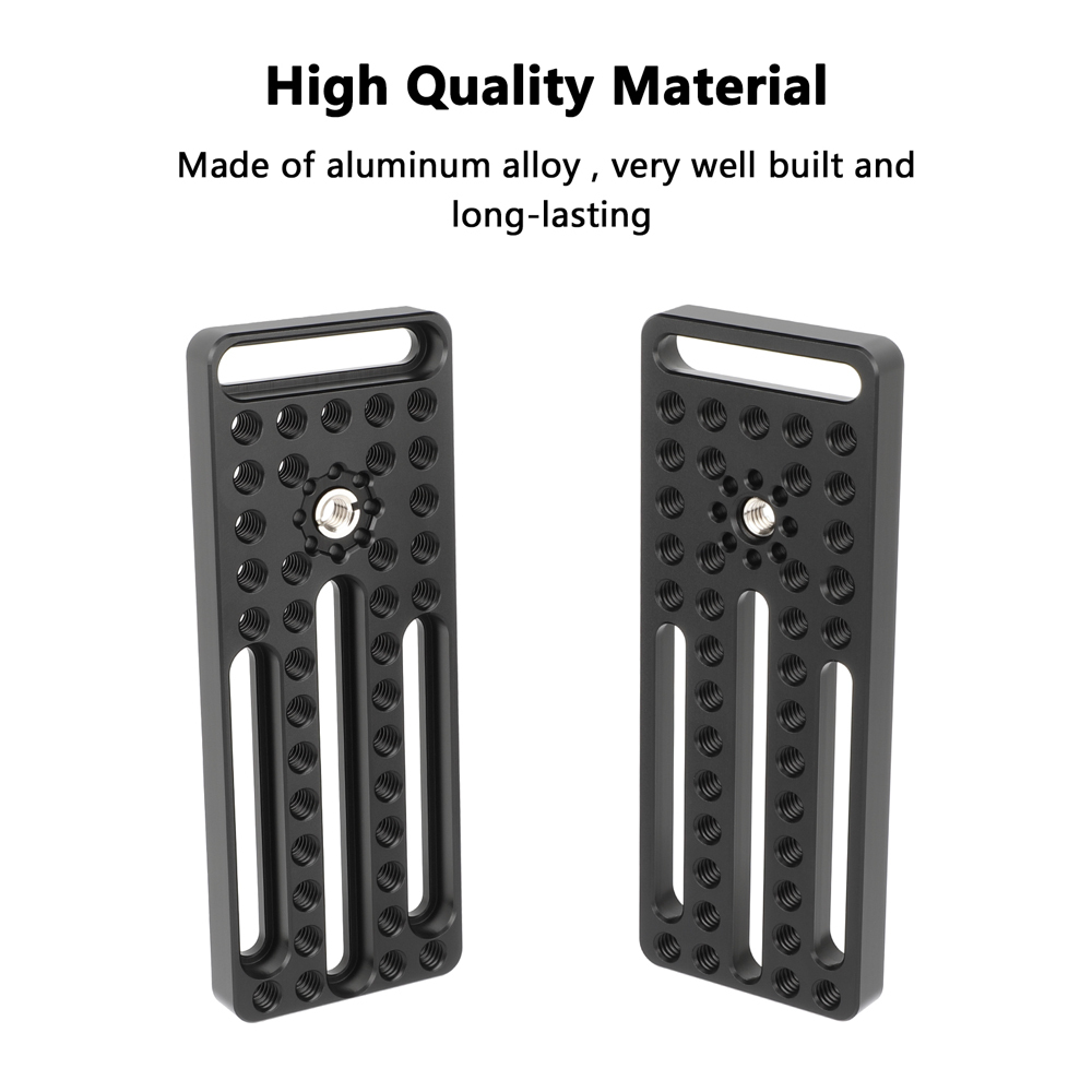 CAMVATE Mini Cheese Plate with 3/8"-16 ARRI-Style Accessory Mount