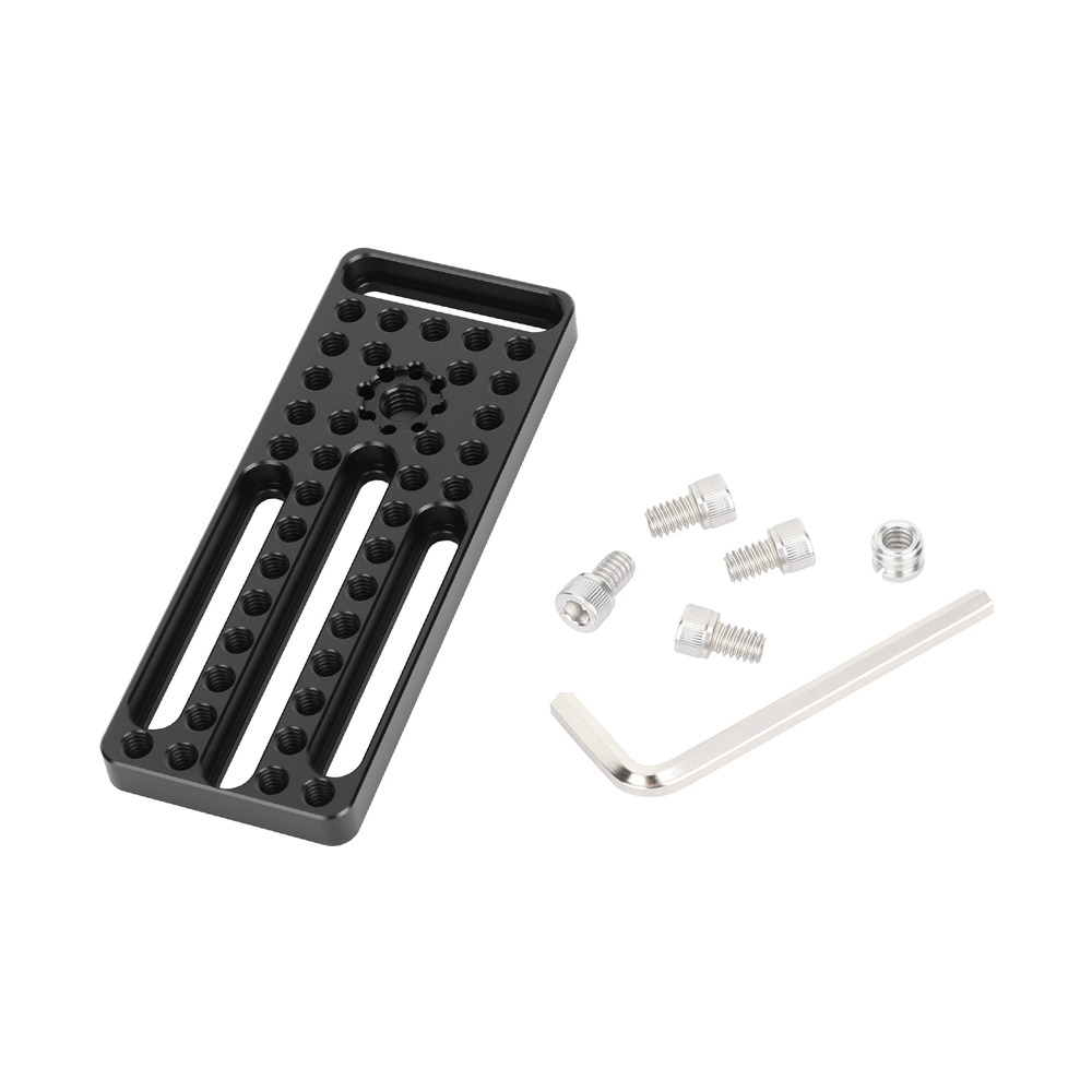 CAMVATE Mini Cheese Plate with 3/8"-16 ARRI-Style Accessory Mount