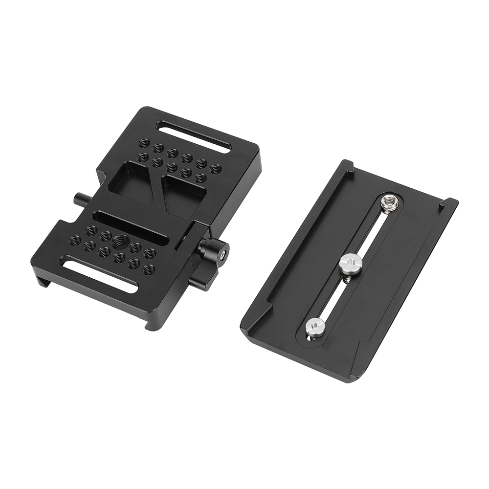 CAMVATE ARRI-Style Dovetail Camera Mount Plate with Clamp Base