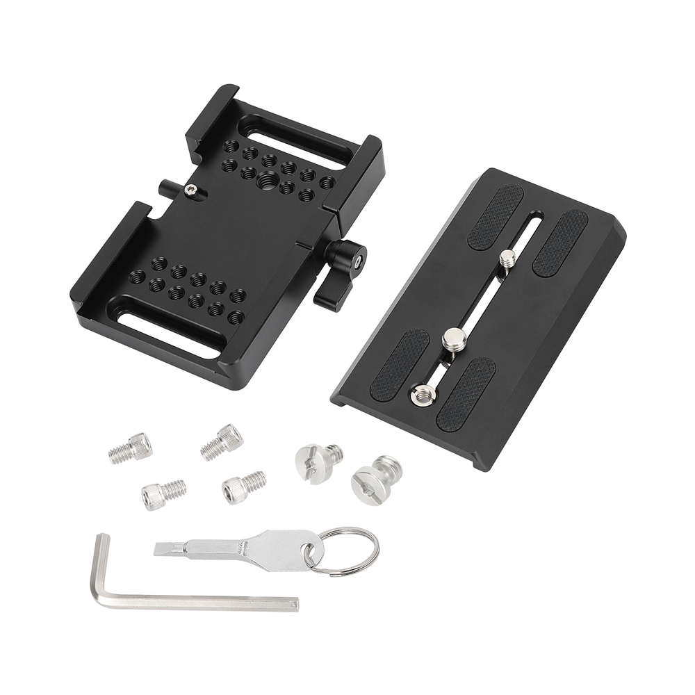 CAMVATE ARRI-Style Dovetail Camera Mount Plate with Clamp Base