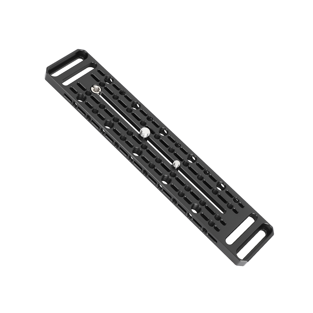 CAMVATE Cheese Plate with 3/8"-16 ARRI-Style & 1/4"-20 Accessory Threads