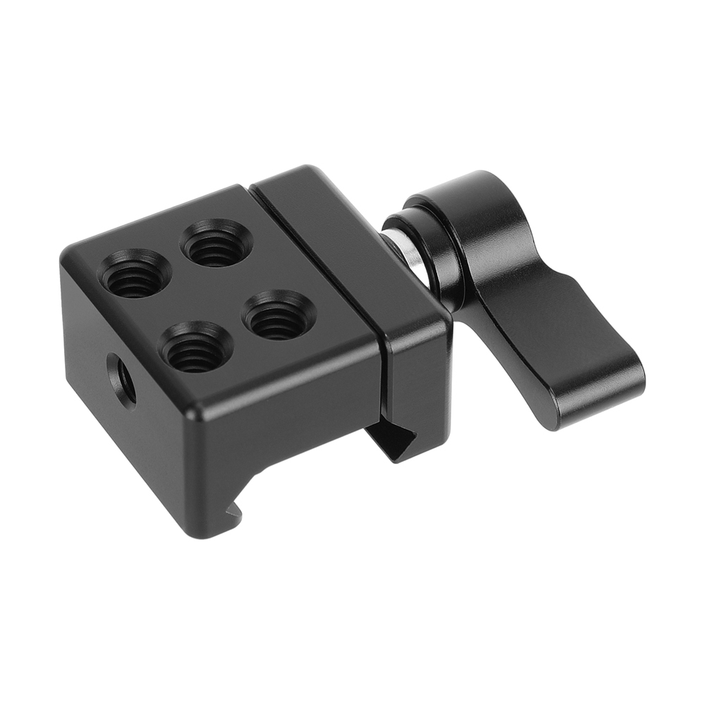 CAMVATE Standard NATO Rail Clamp Quick Release Swat Rail Clamp With 1/4"-20 Mounting Points
