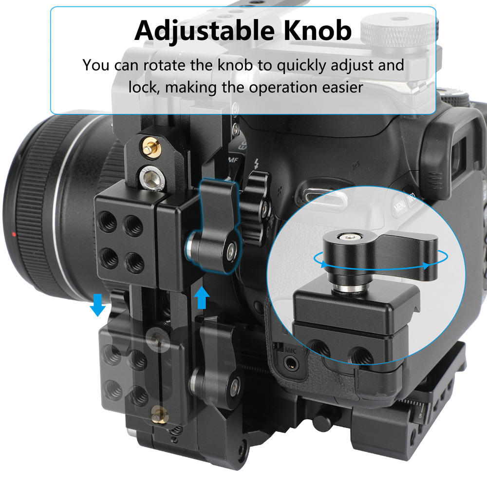 CAMVATE Standard NATO Rail Clamp Quick Release Swat Rail Clamp With 1/4"-20 Mounting Points