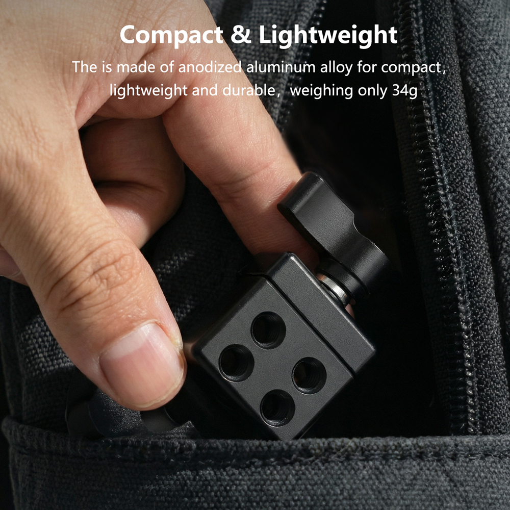 CAMVATE Standard NATO Rail Clamp Quick Release Swat Rail Clamp With 1/4"-20 Mounting Points