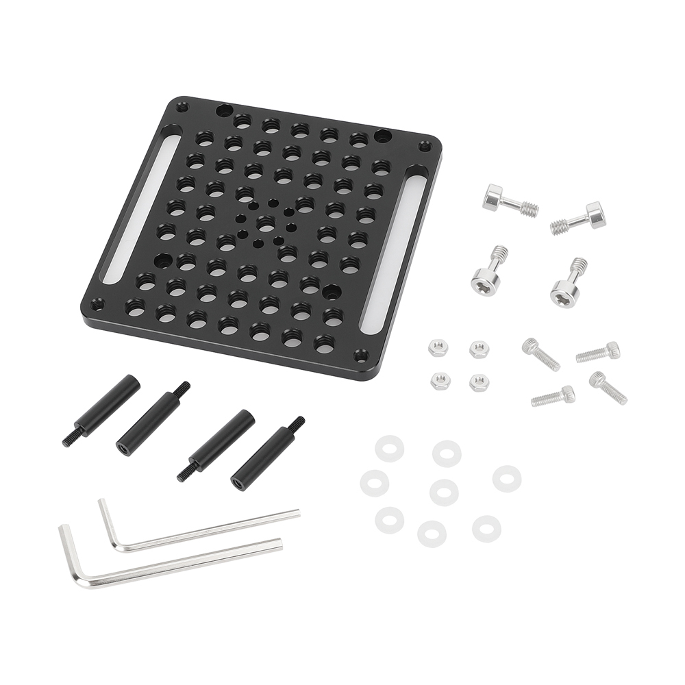 CAMVATE Multipurpose Cheese Plate with 75 to 100mm VESA Mount & 1/4"-20 Anti-Twist Threads