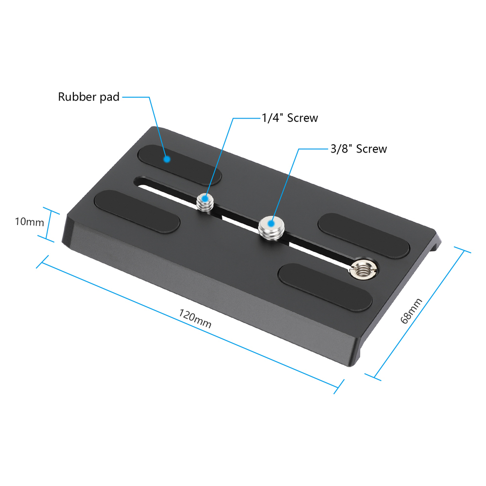 CAMVATE 8" ARRI-Style Dovetail Quick Release Camera Plate