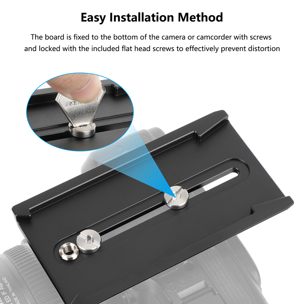 CAMVATE 8" ARRI-Style Dovetail Quick Release Camera Plate