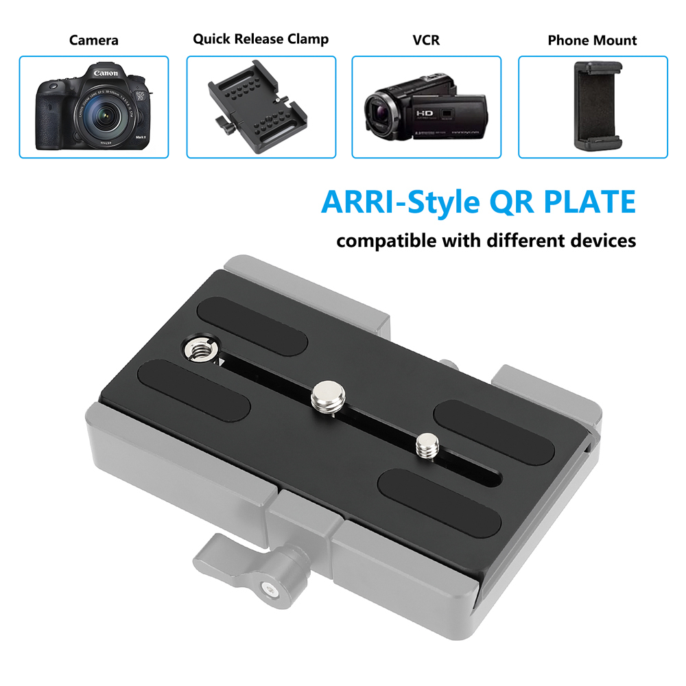 CAMVATE 8" ARRI-Style Dovetail Quick Release Camera Plate