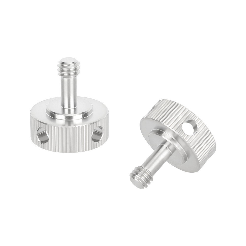 CAMVATE 1/4"-20 Thumbscrew Replacement Lock Knob For DSLR Camera Cage Handgrip & Accessory (2 Pieces)