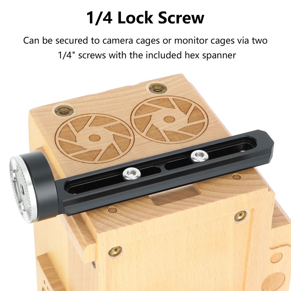 CAMVATE Right-Angle ARRI Rosette Extension with 2" NATO Rail