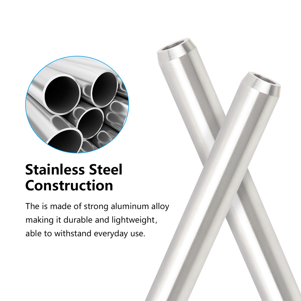 CAMVATE 19mm Stainless Steel Rod Pair (7.87")