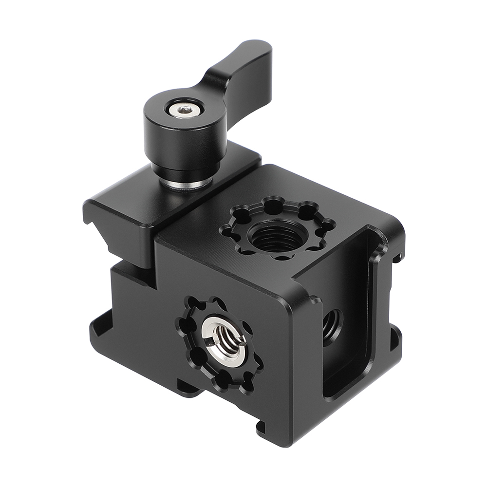 CAMVATE Multifunction NATO Mounting Bracket with Cold Shoe & Anti-Twist 3/8"-16 Thread