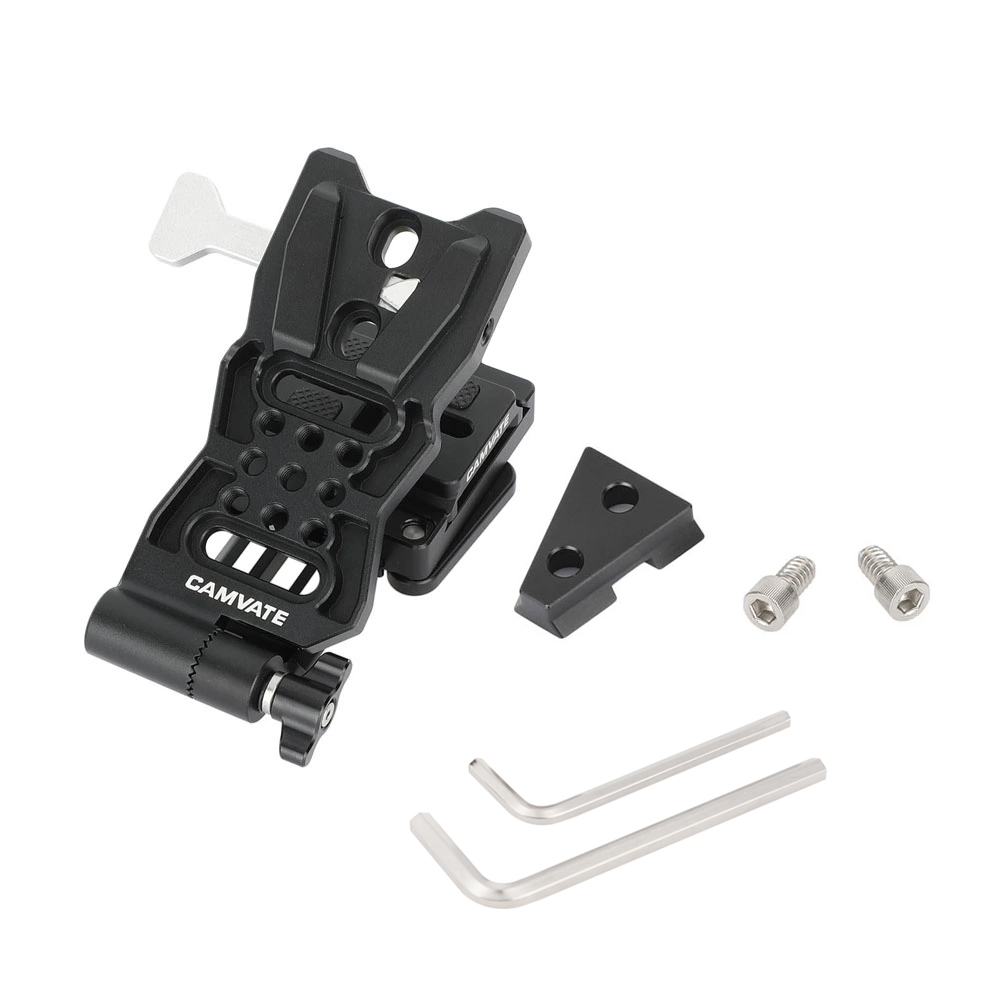 CAMVATE L-Shaped V-Lock Mounting Plate with Arca-Type Quick Release System