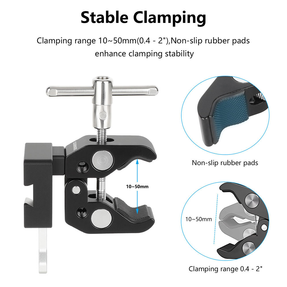 CAMVATE V-Mount Battery Clamp ( 0.4 to 2" Clamping Range)
