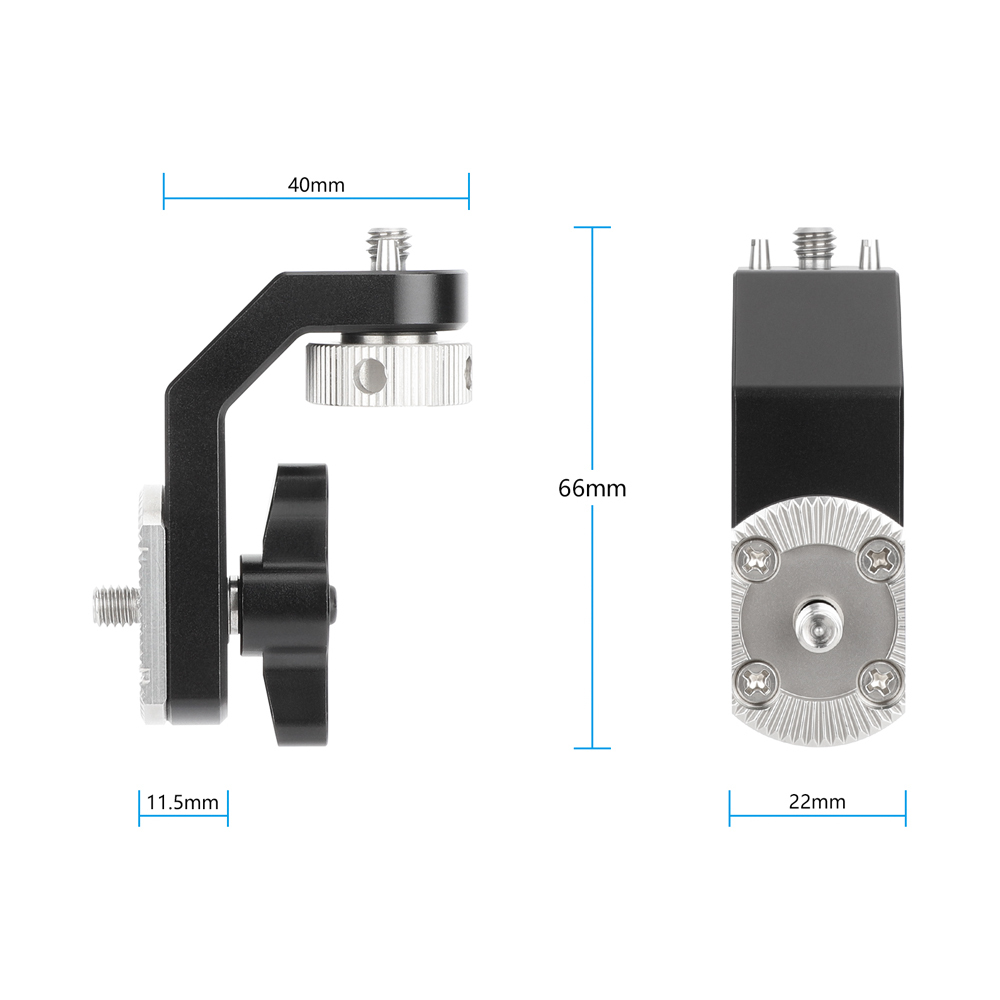 CAMVATE ARRI-Style M6 Rosette to 1/4"-20 Anti-Twist Screw Mount for SmallHD On-Camera Monitors
