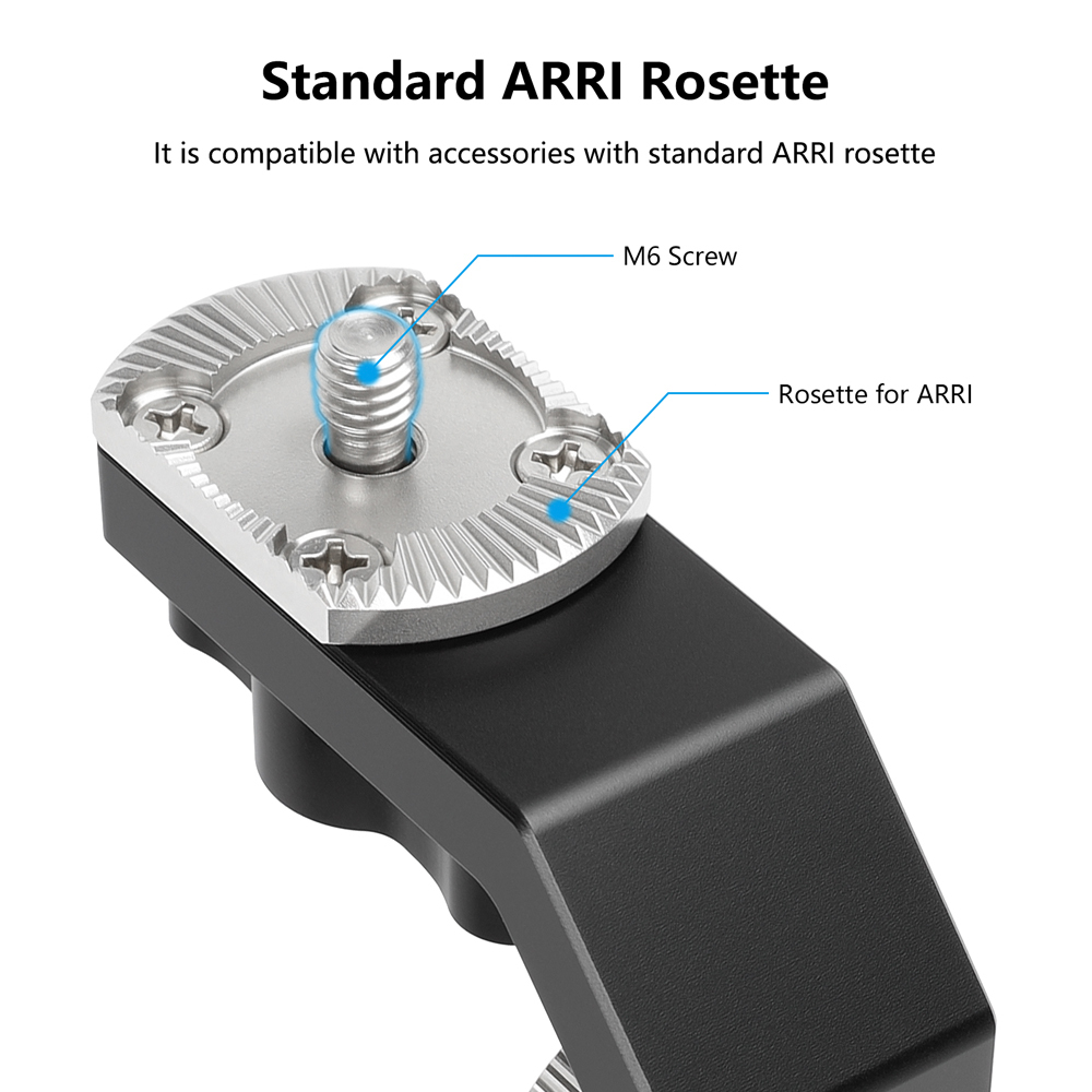 CAMVATE ARRI-Style M6 Rosette to 1/4"-20 Anti-Twist Screw Mount for SmallHD On-Camera Monitors