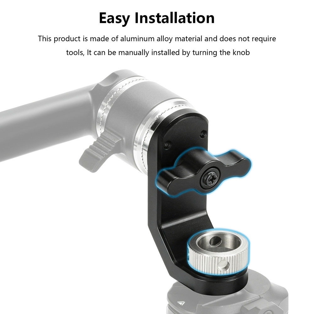 CAMVATE ARRI-Style M6 Rosette to 1/4"-20 Anti-Twist Screw Mount for SmallHD On-Camera Monitors