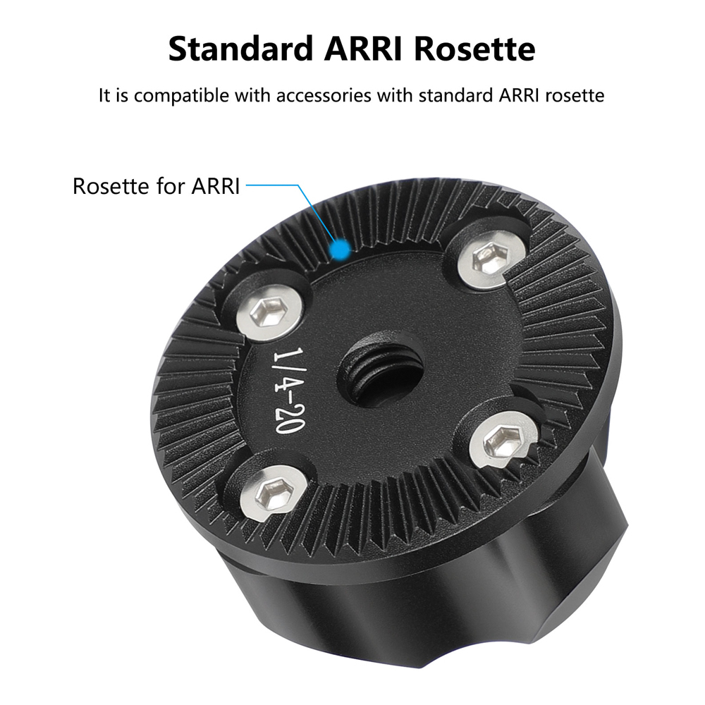 CAMVATE ARRI-Style Rosette with 3/8"-16 Anti-Twist Screw Mount