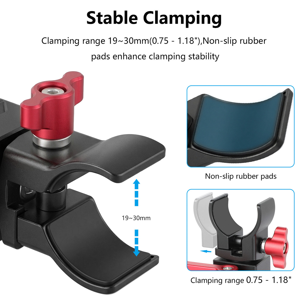 CAMVATE Shotgun Microphone Clamp Crab Clamp with Shoe Mount Adapter for Shotgun Microphones