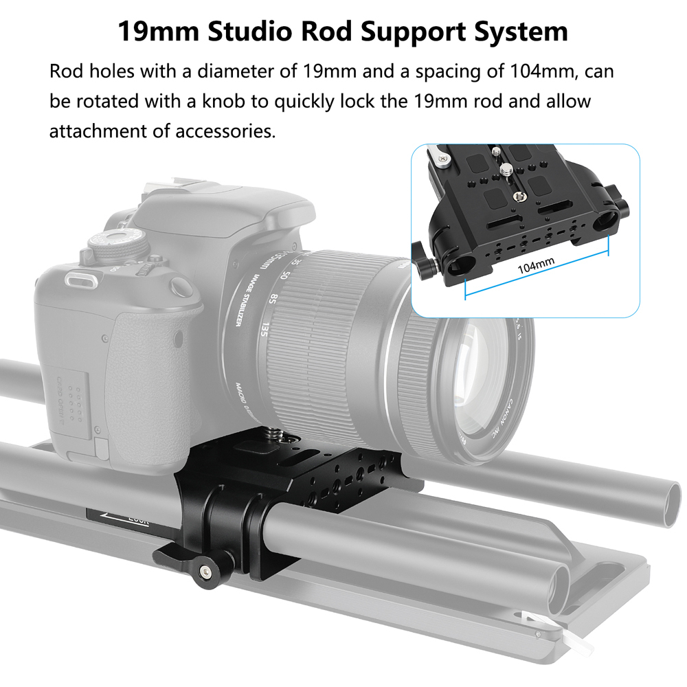 CAMVATE ARRI-Standard Quick Release Baseplate (19mm Studio)