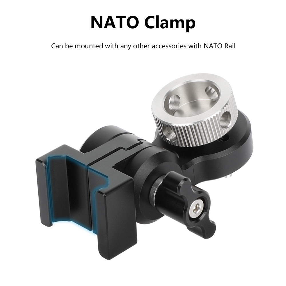 CAMVATE Adjustable Accessory Mounting Plate with Swivel Arm