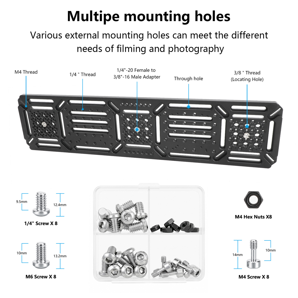 CAMVATE Multipurpose Cheese Plate with VESA Mount (75 x 75mm, 100 x 100mm, 200 x 100mm, 300 x 100mm)