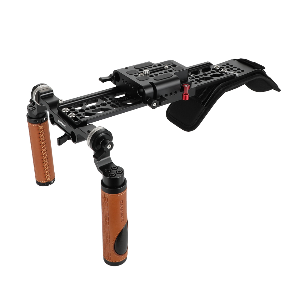 CAMVATE Shoulder Rig Handle Kit For C100 200 300 / Sony fs5 fs7  / Panasonic AU-EVA1