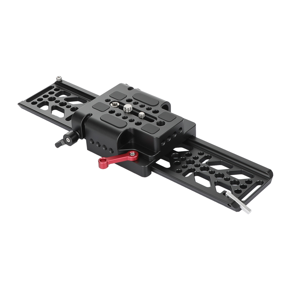 CAMVATE Standard ARRI 12" Dovetail Bridge Sled Plate With QR Sliding Baseplate For Camcorder Shoulder Mount Rig