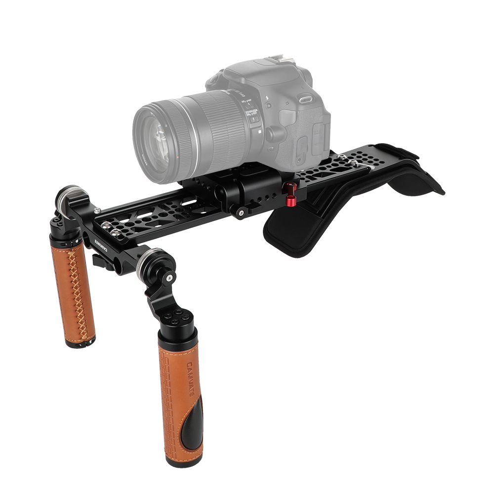 CAMVATE Shoulder Rig Handle Kit For C100 200 300 / Sony fs5 fs7  / Panasonic AU-EVA1