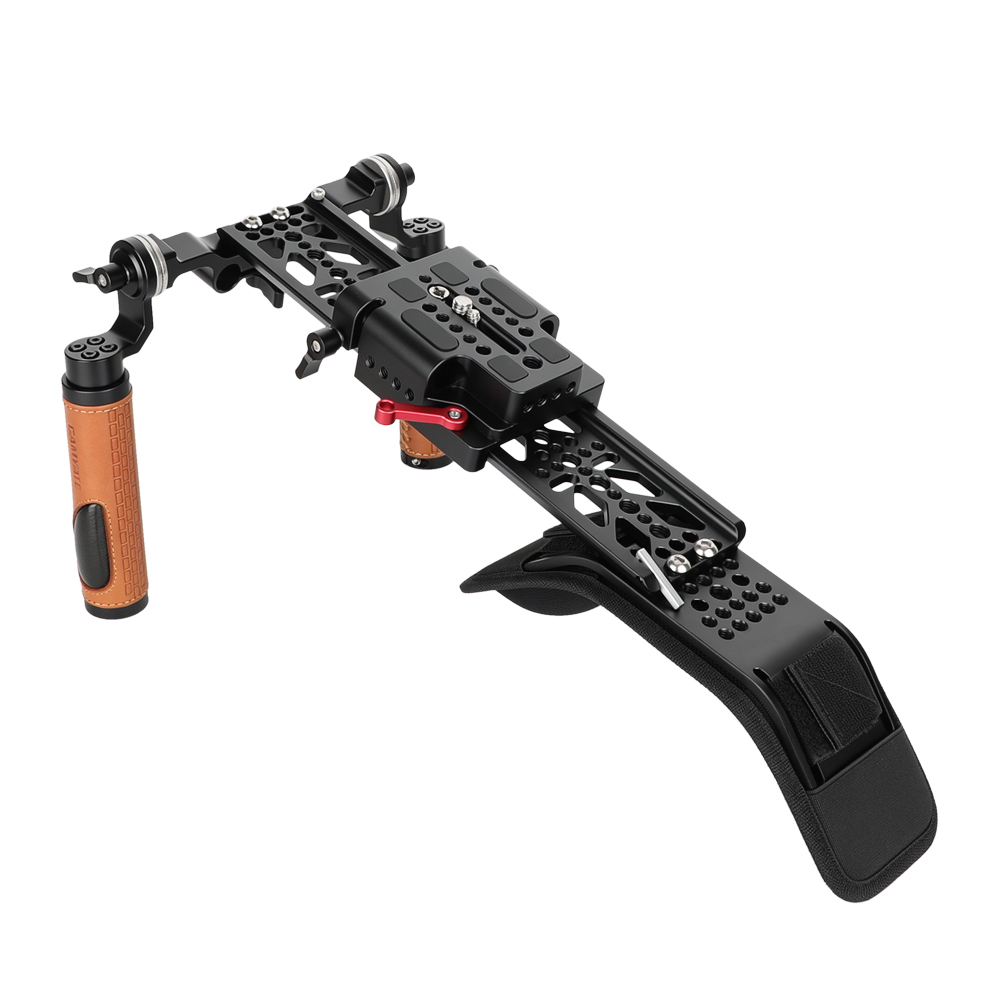 CAMVATE Shoulder Rig Handle Kit For C100 200 300 / Sony fs5 fs7  / Panasonic AU-EVA1