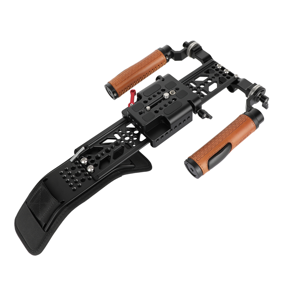 CAMVATE Shoulder Rig Handle Kit For C100 200 300 / Sony fs5 fs7  / Panasonic AU-EVA1