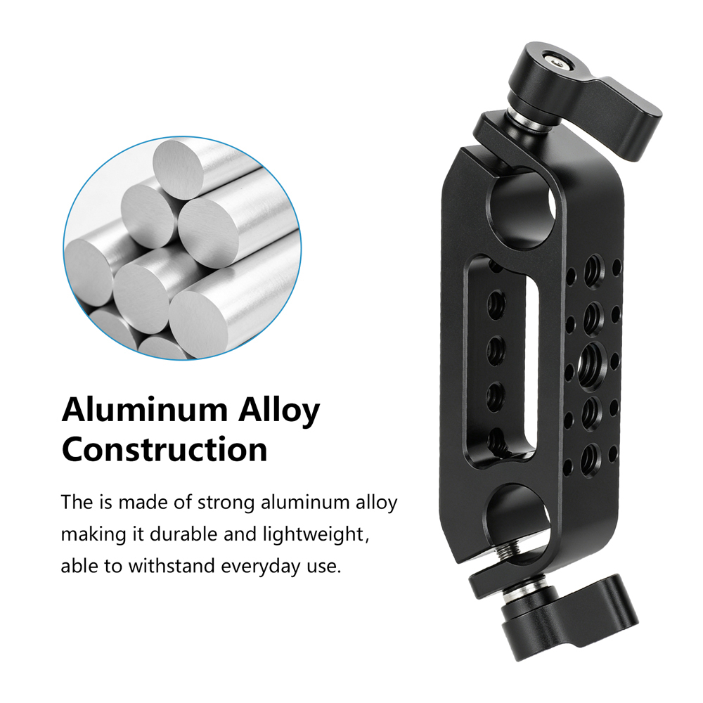 CAMVATE 15mm LWS Dual-Rod Clamp with 1/4''-20 Male Screw Adapter