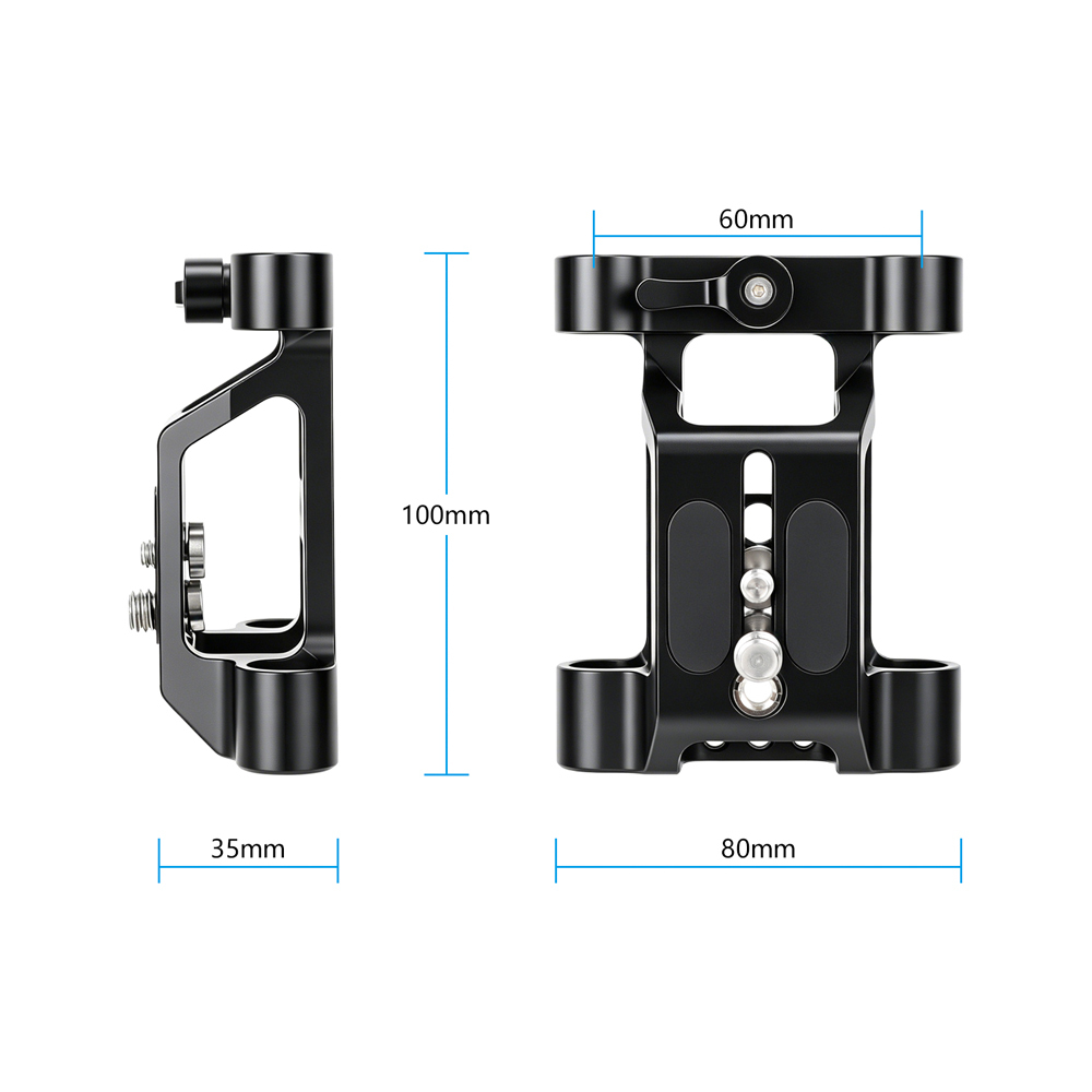 CAMVATE Arca-Type Baseplate Kit with 15mm LWS Rod Mount