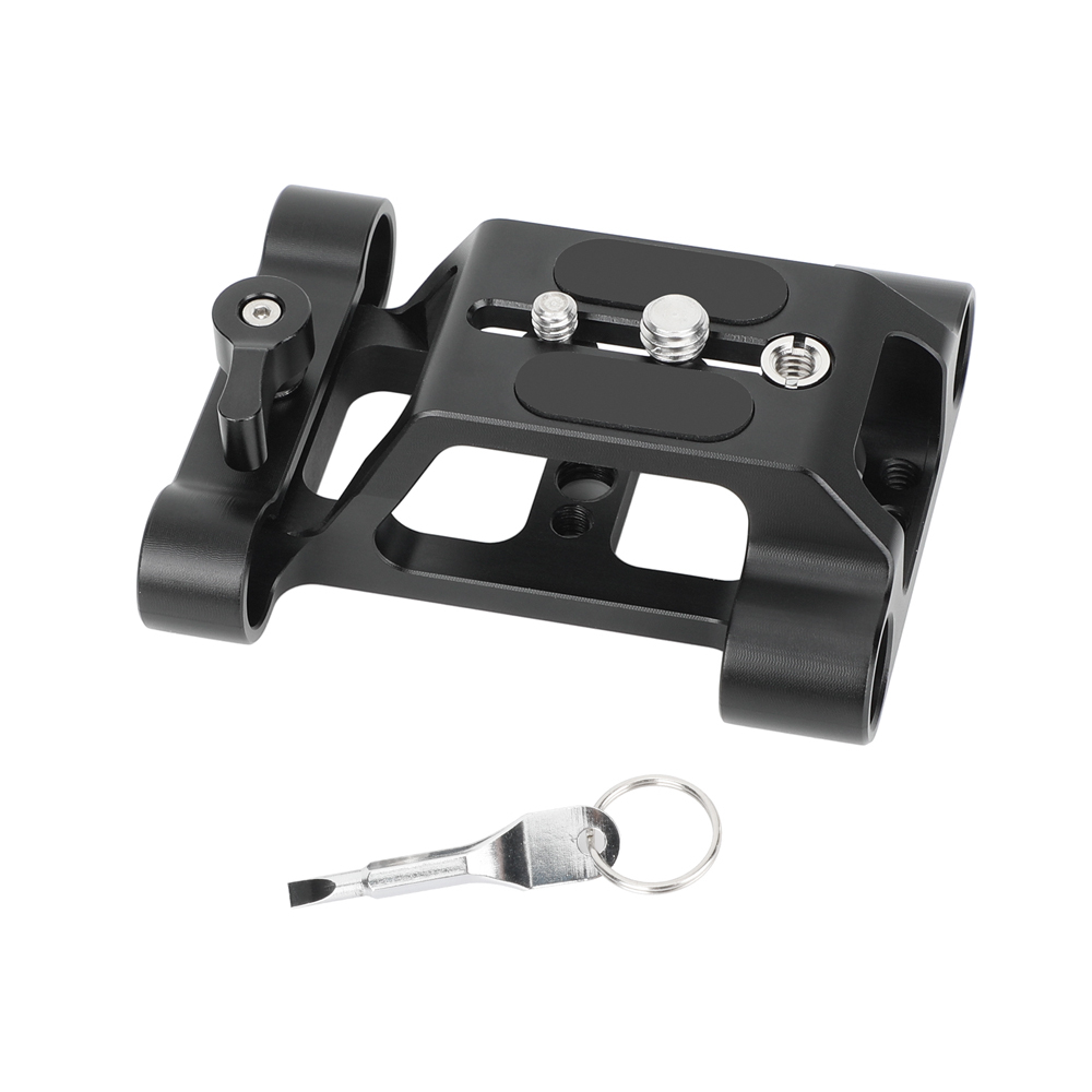 CAMVATE Arca-Type Baseplate Kit with 15mm LWS Rod Mount