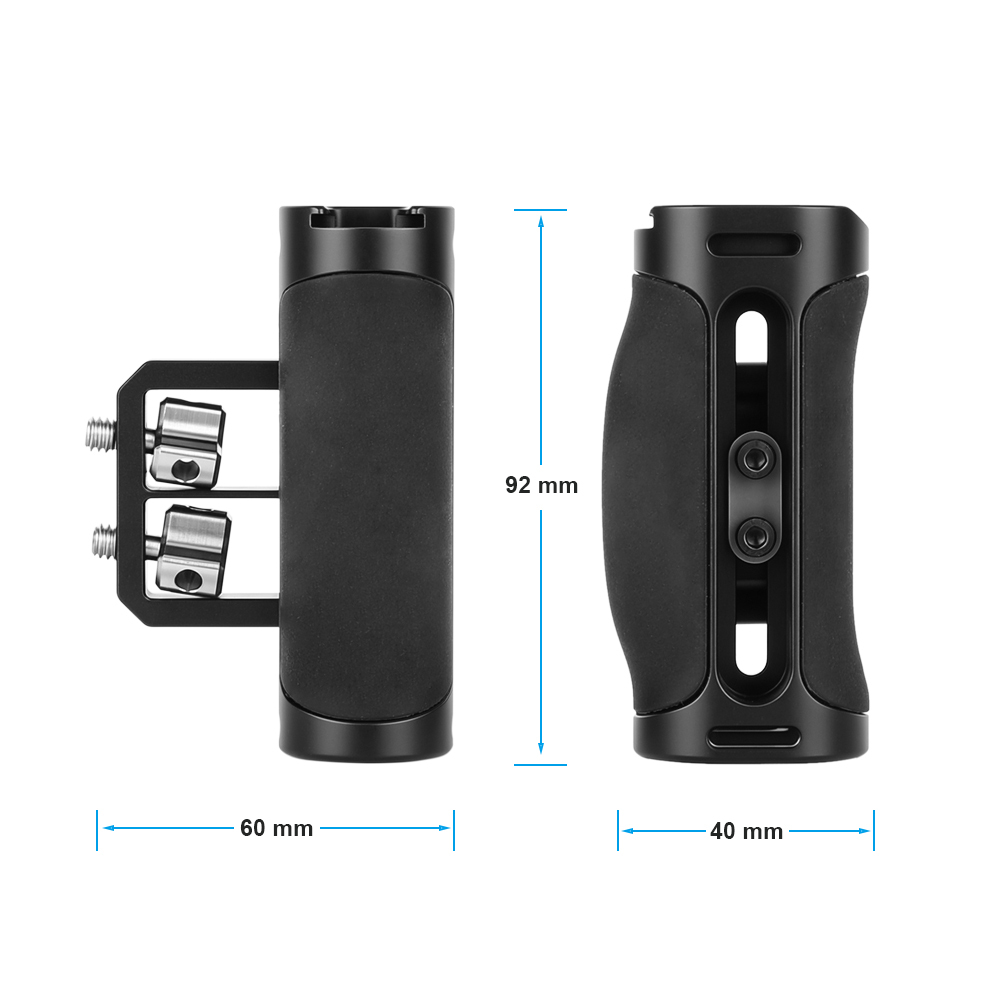 CAMVATE Side Handle with Dual 1/4"-20 Screw Mount