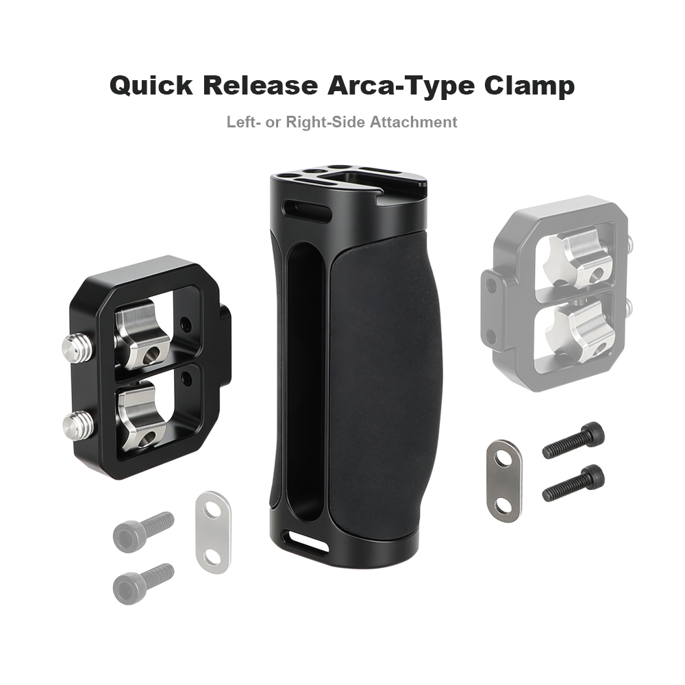 CAMVATE Side Handle with Dual 1/4"-20 Screw Mount