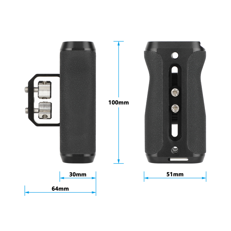 CAMVATE Side Handle with Dual 1/4"-20 Screw Mount