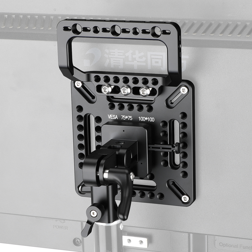CAMVATE Multipurpose VESA Monitor Mounting Plate with V-Lock Wedge (75 to 100mm)