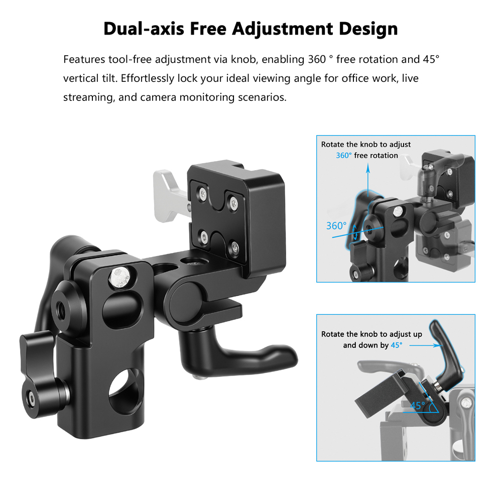 CAMVATE Quick Release V-Lock to Light/C-Stand Adapter