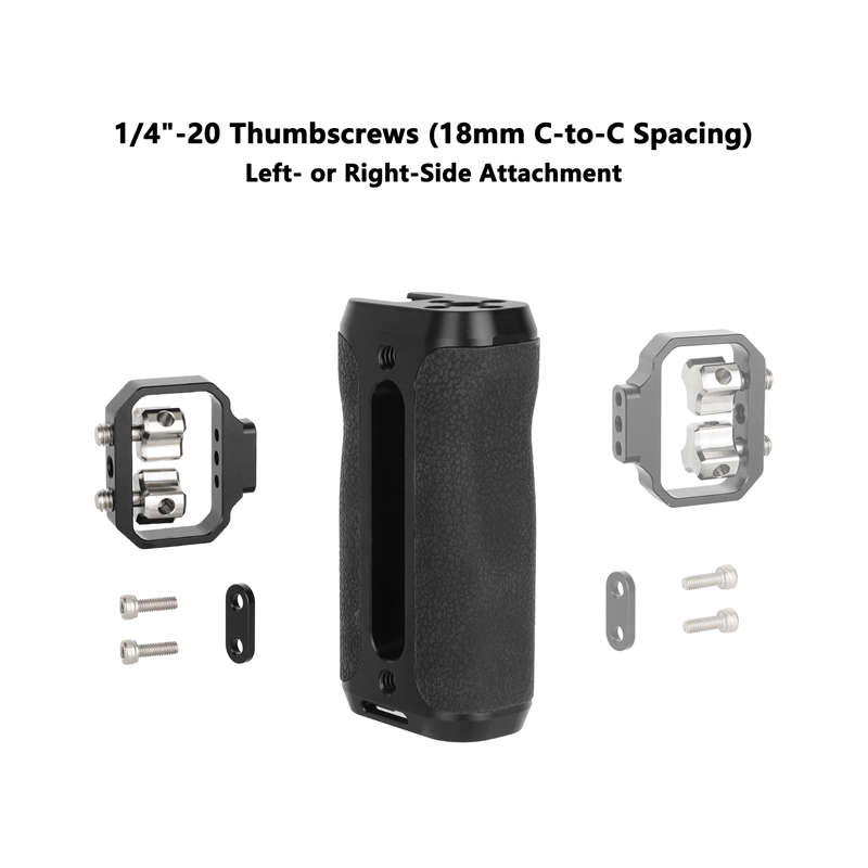 CAMVATE Side Handle with Dual 1/4"-20 Screw Mount