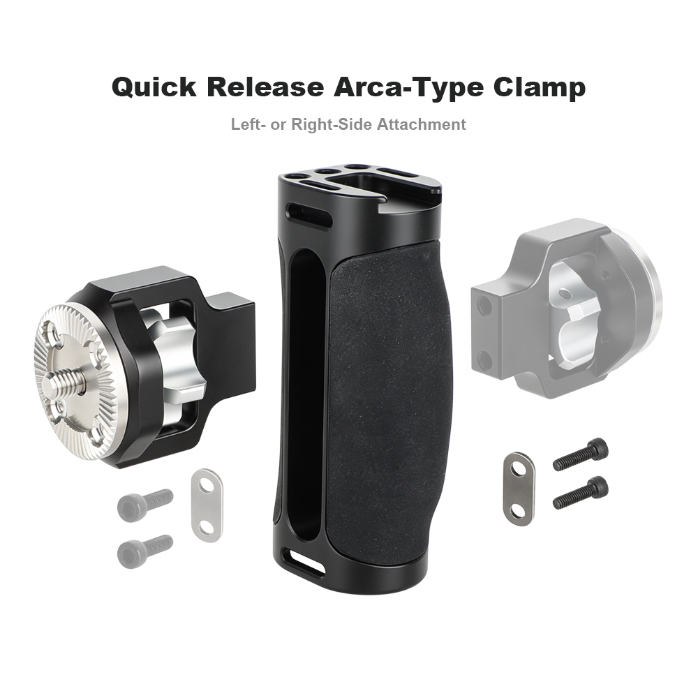 CAMVATE Side Handle with Dual 1/4"-20 Screw Mount