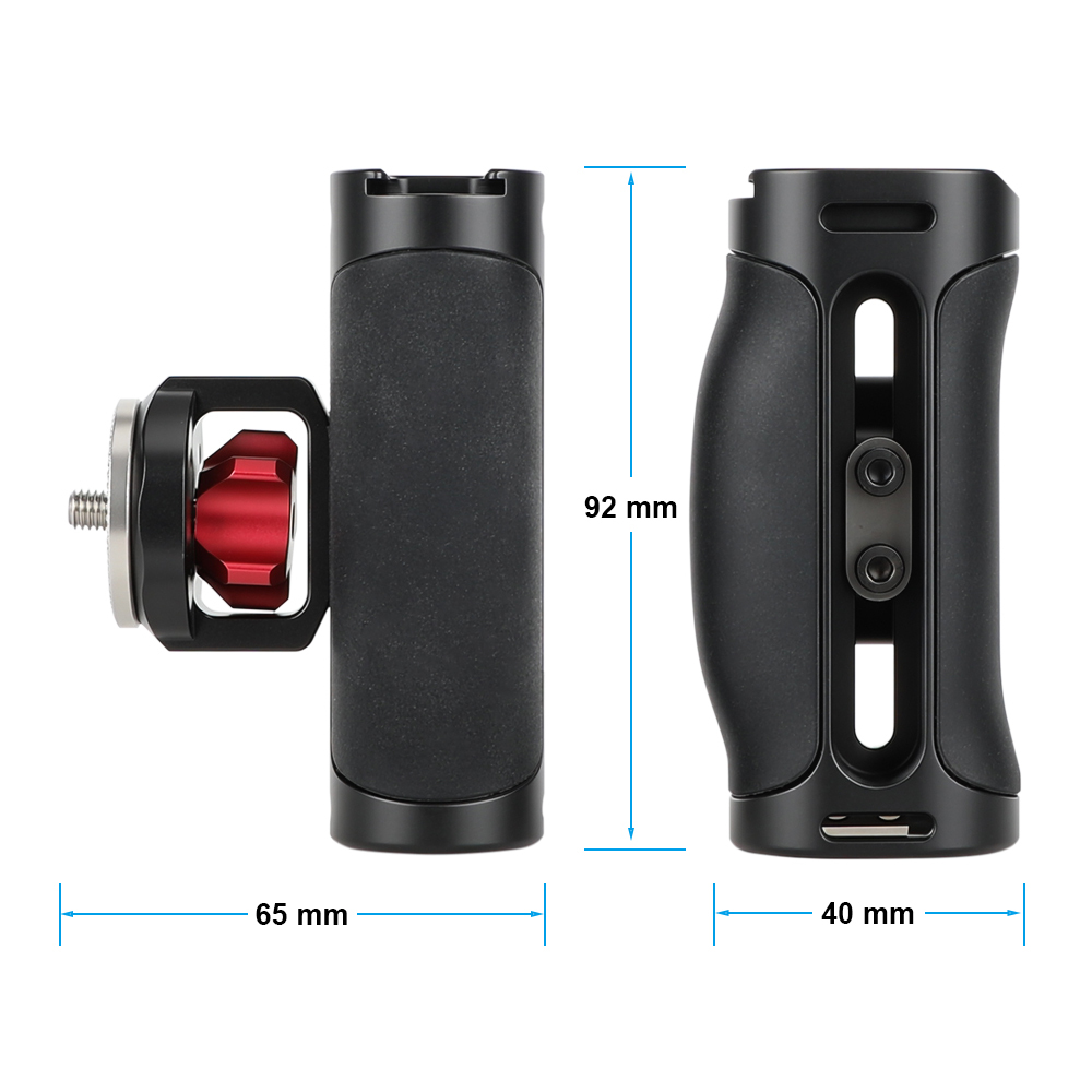 CAMVATE Side Handle with Dual 1/4"-20 Screw Mount