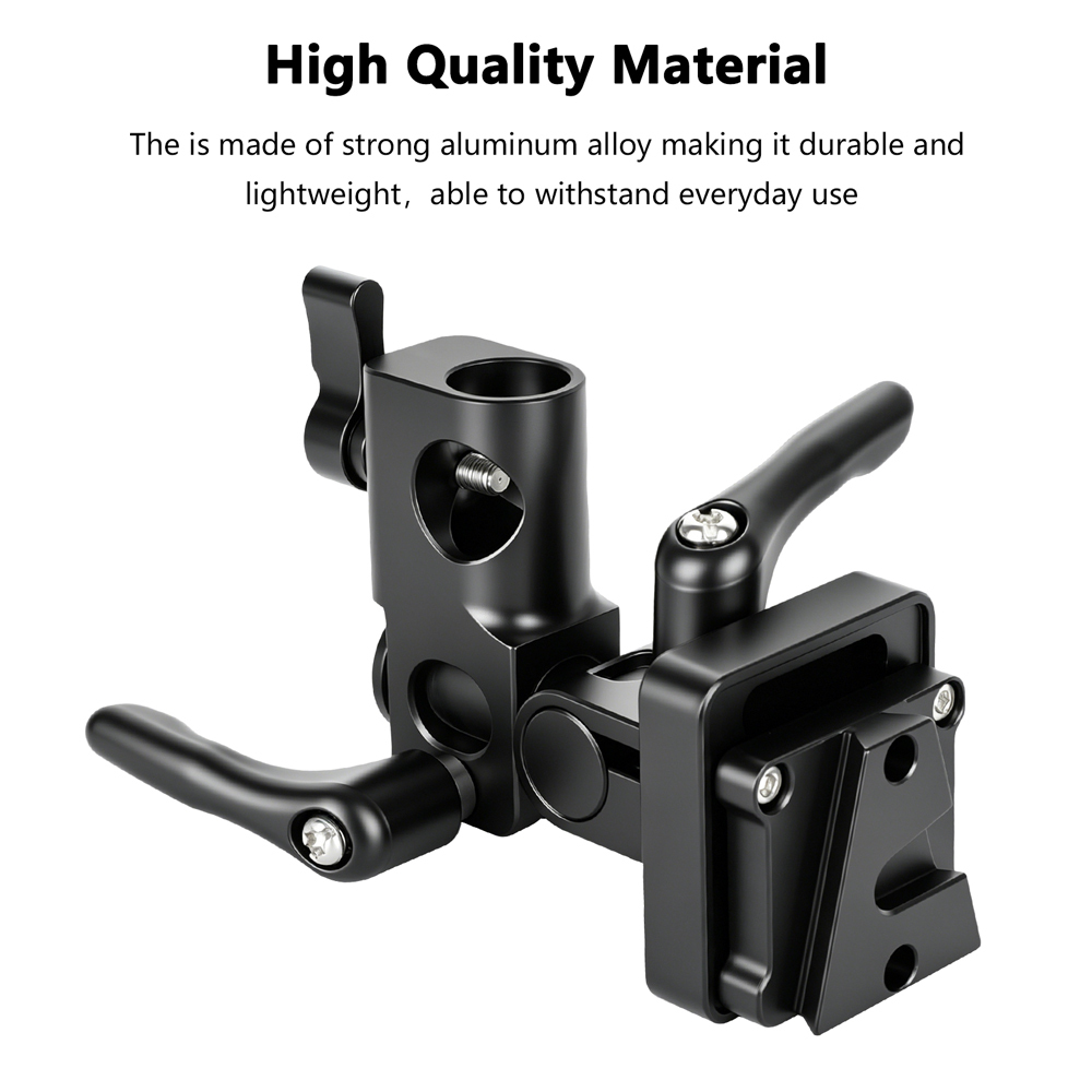 CAMVATE Adjustable 5/8" Pole Mount with V-Lock Wedge