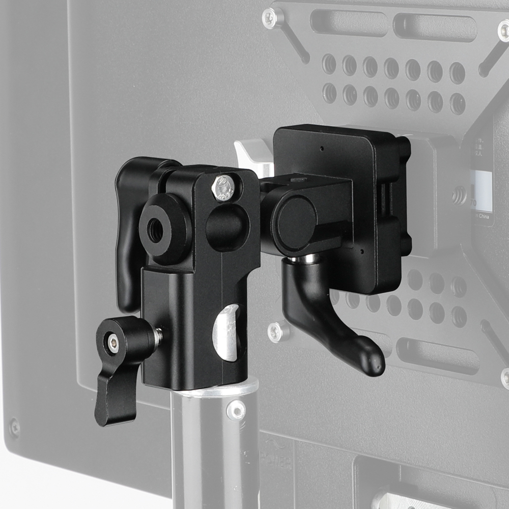 CAMVATE Adjustable 5/8" Pole Mount with V-Lock Wedge