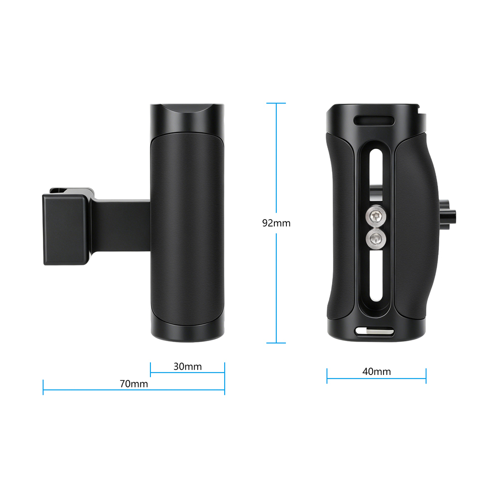 CAMVATE Side Handle with NATO Clamp Mount (Silicone Grip)