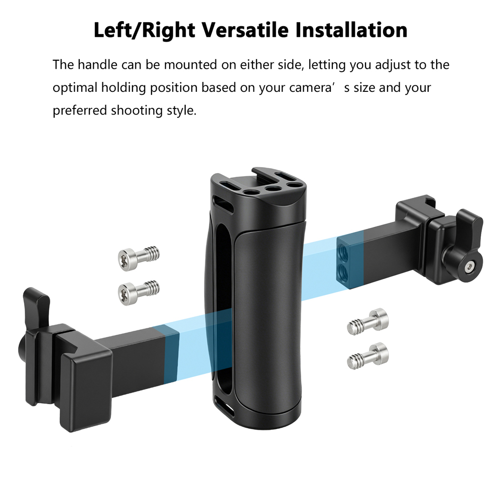 CAMVATE Side Handle with NATO Clamp Mount (Silicone Grip)
